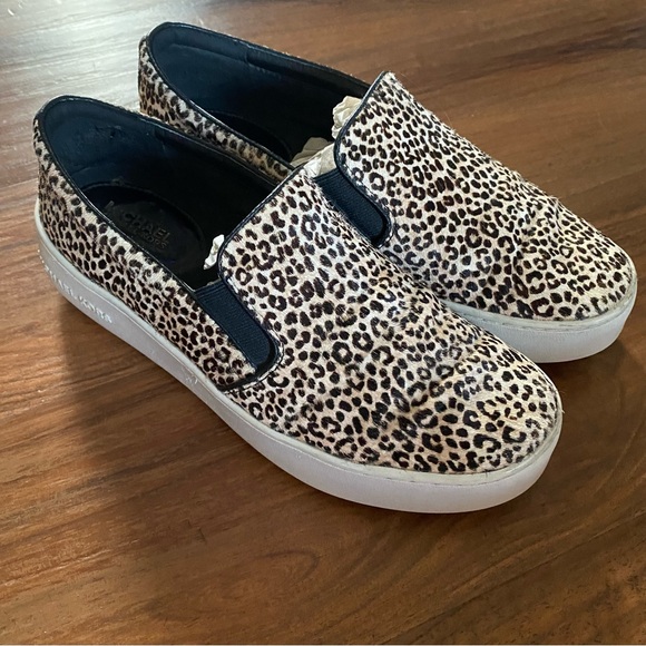 Michael Kors Shoes - Michael Kors Leopard Trent Slip On‎ Sneakers, 7.5